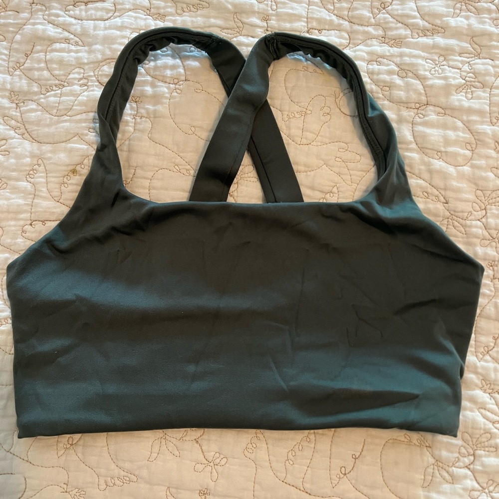 NOBULL Green Cross-Back Sports Bra - Women Intimates